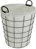 16" Diameter Laundry Basket Metal Wire by Oakestry