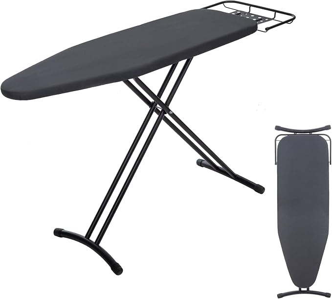 Heavy Duty Full Size Ironing Board 48"x15", BlissBoard Foldable Iron Board by BlissBoard