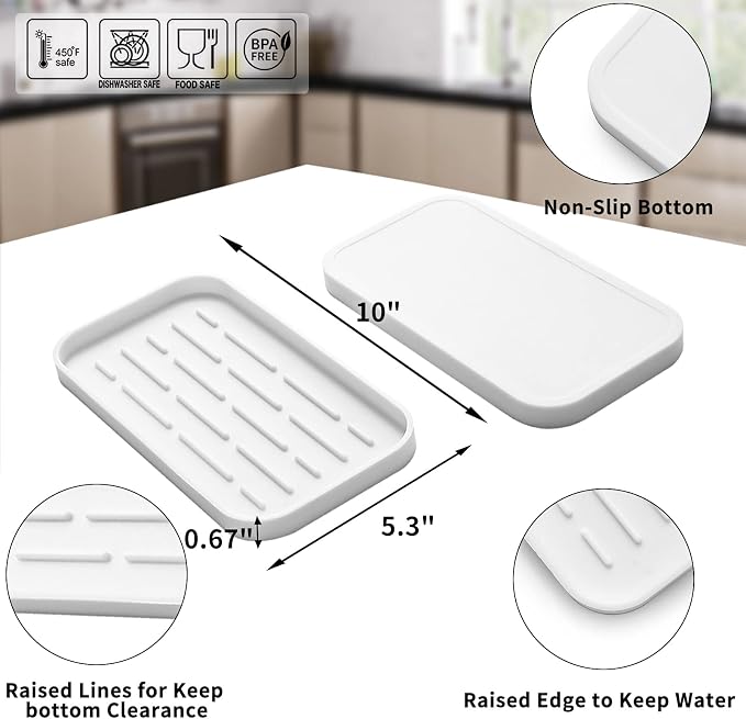Silicone Kitchen Sink Organizer Tray - Image 2