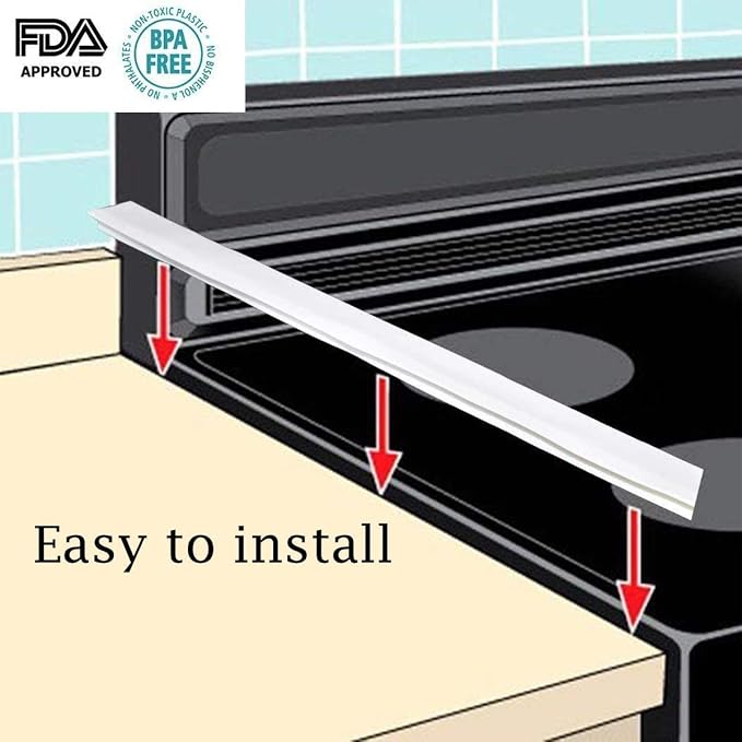 Silicone Gap Cover, Silicone Gap Stopper Kitchen Stove Counter Gap Covers - Image 5
