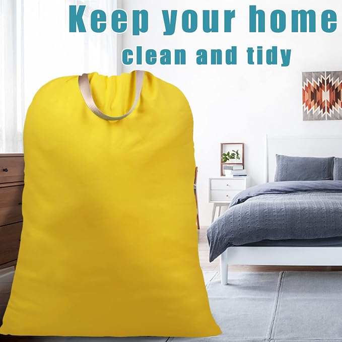 LOLOMLO Extra Large Canvas Laundry Bags - Image 7
