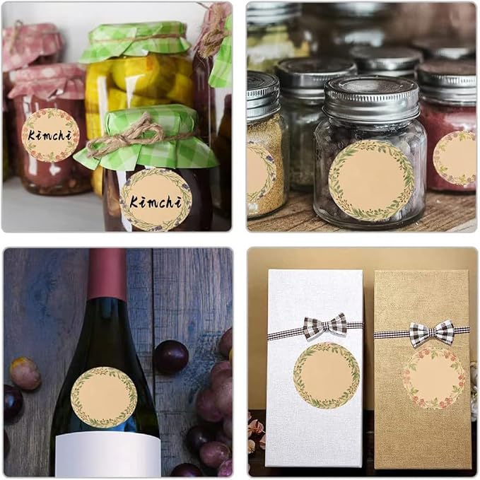 500PCS Canning Label Stickers for Jars and Lids, 2Inch Round Jars Labels for - Image 7