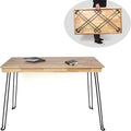 Wooden Folding Desk Portable Folding Wood Table 43in Fold-Down Workbench No by RUBAPOSM