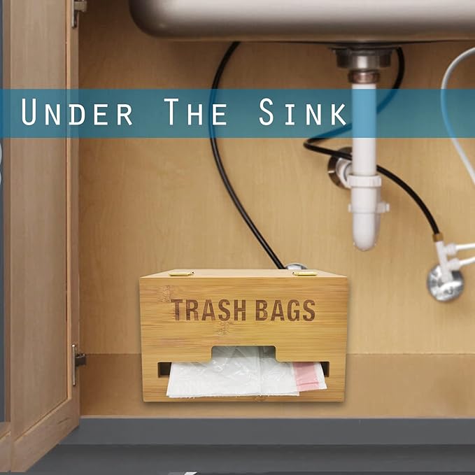 Trash Bag Dispenser with Handles, Garbage Bag Holder - Image 6