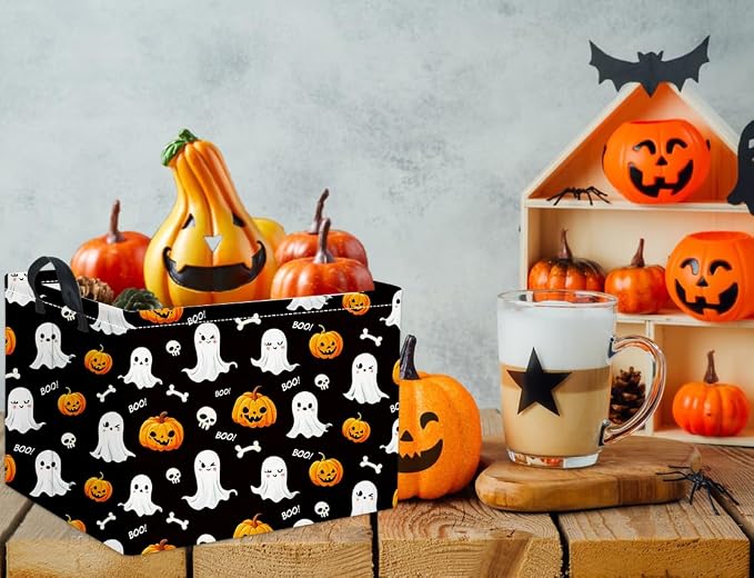 HIYAGON Rectangular Halloween Basket - Image 2