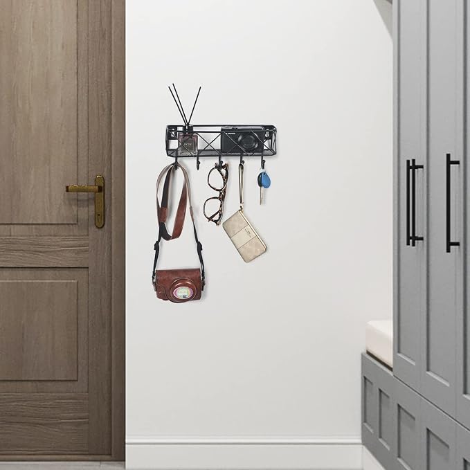 HappyHapi Key Holder for Wall Decorative, Entryway Key Hooks, Wall Mounted Key - Image 5