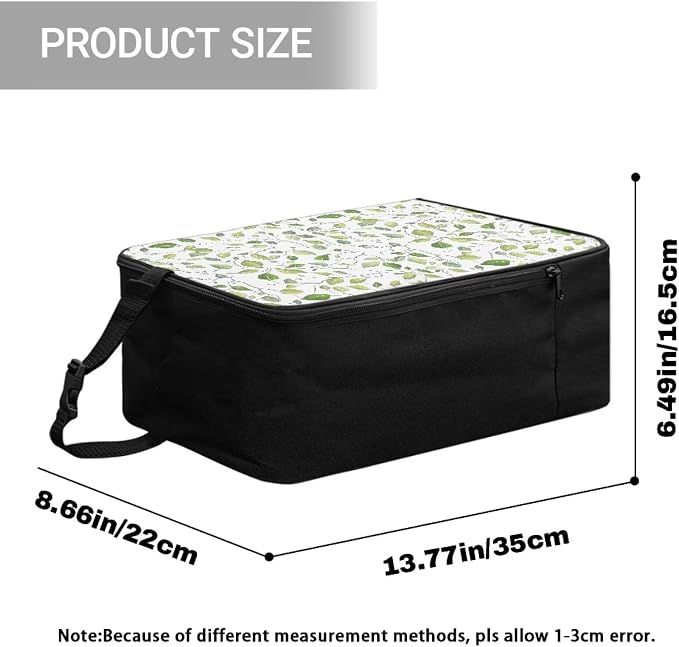 Green Leaves Portable Steamer Storage Bag - Image 7