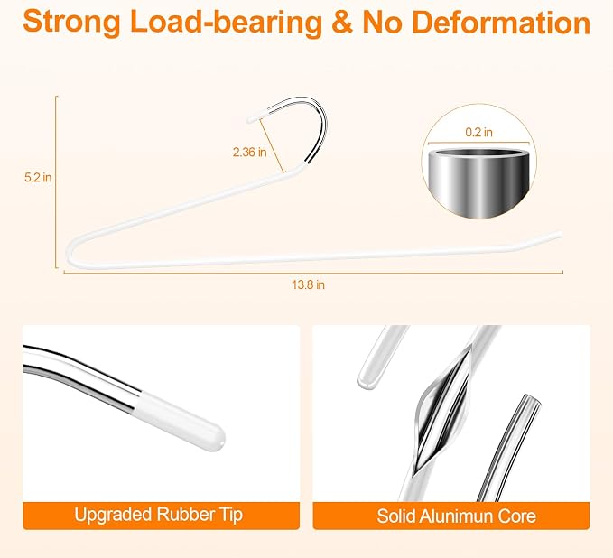 MOPALL Clothes Hanger 30 Pack, Pants Hangers Space Saving Heavy Duty Coat - Image 4