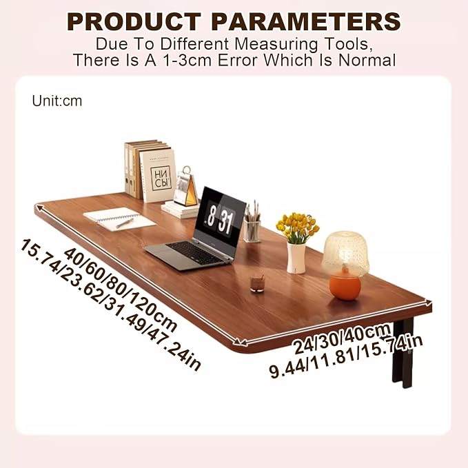 Fold Down Table Wall Mounted Kitchen Table Foldable Wall Table Laundry Folding - Image 2