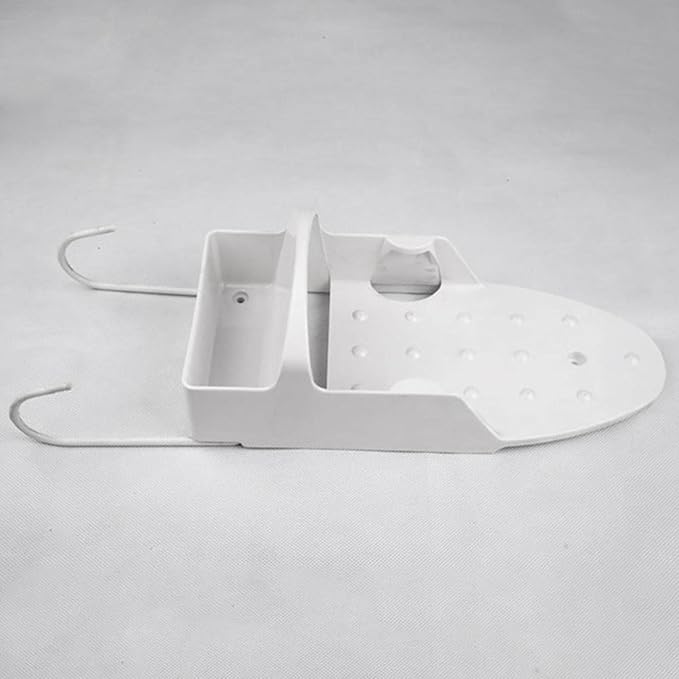 Wall Ironing Board Hanger with Hooks Iron and Ironing Board Storage - Image 3