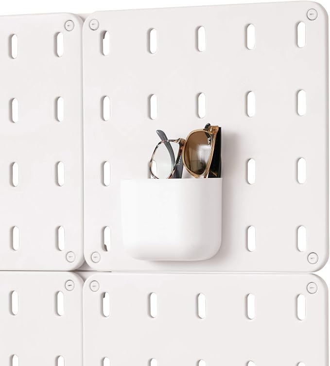 iDesign Cade BPA-Free Plastic Modular Hanging Pegboard Organizer Storage Bin by iDesign