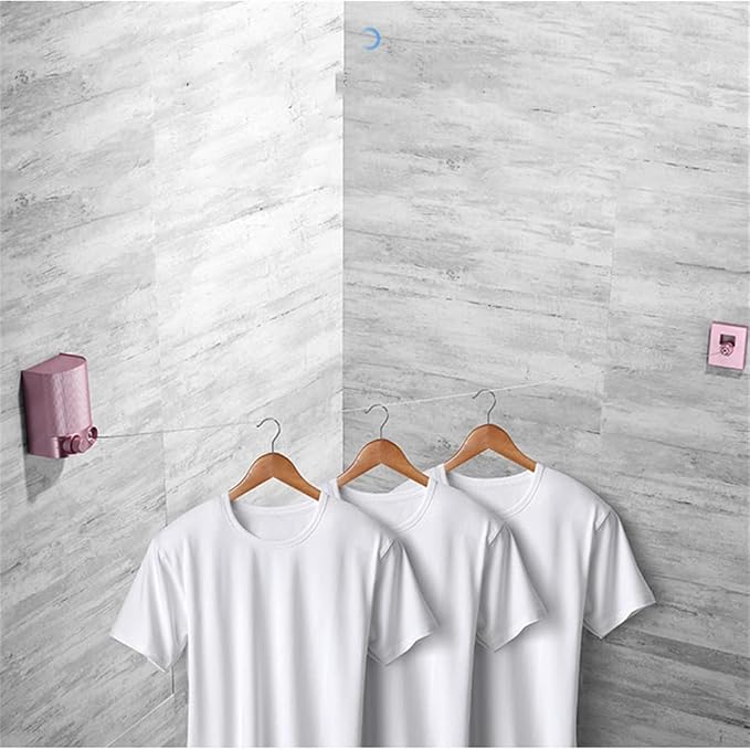 Retractable Clothesline Single Row Steel Wire Dryer Clothesline Laundry Hanger - Image 6