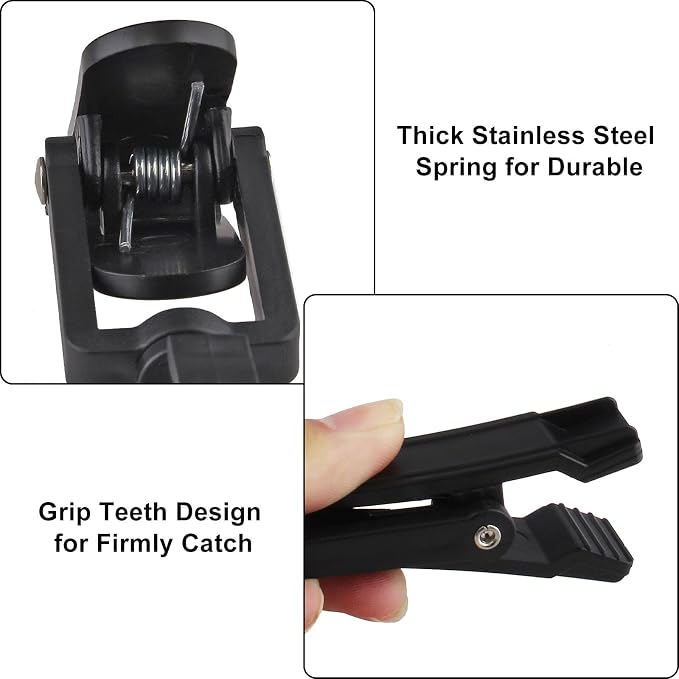 20 PCS Laundry Hooks, Plastic Clothes Pins, Super Strong Hanger Clips, Swivel - Image 5