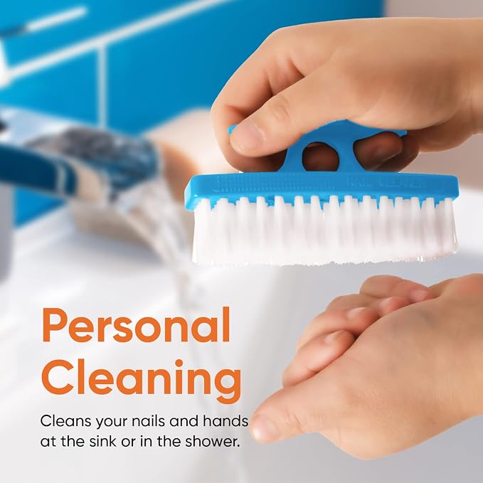 Superio Nail Brush for Cleaning Fingernails, Nail Scrubber Brush, Toe Foot - Image 7