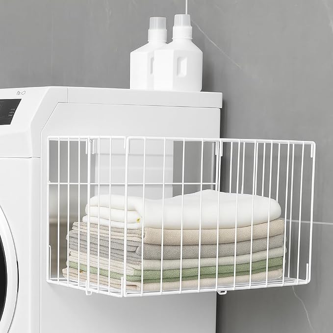 Magnetic Laundry Basket for Washer & Dryer Side by Unknown