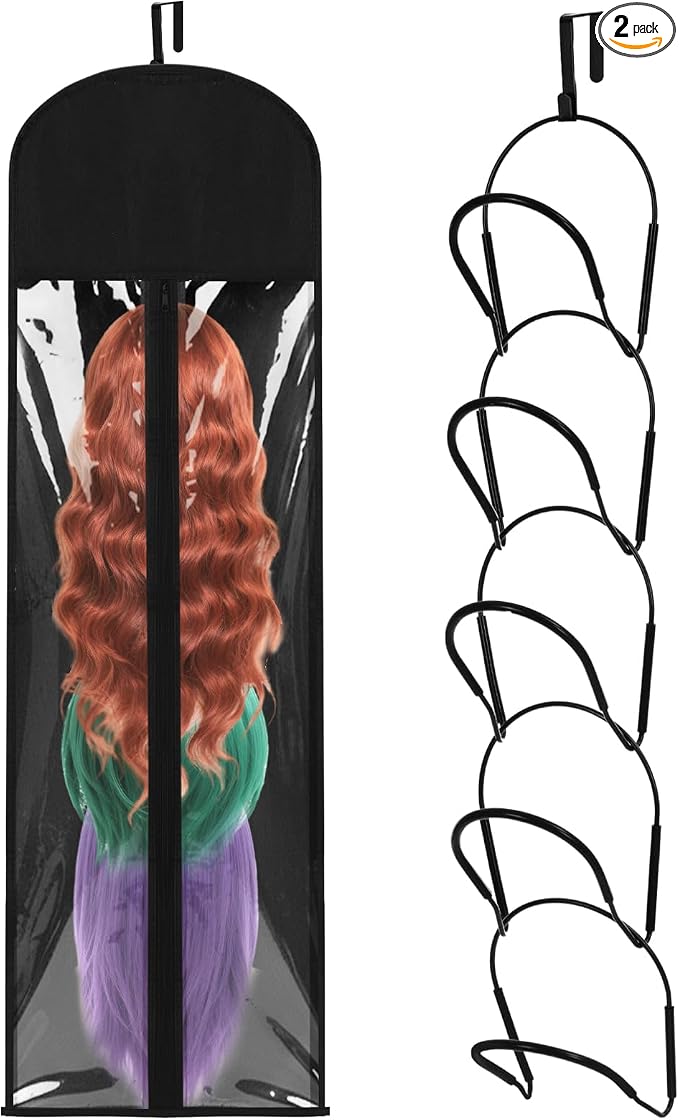 Blulu 5 Pcs Wig Hangers Rack for Multiple Wigs by Blulu