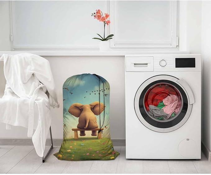 Swono Cute Elephant Large Travel Laundry Bag - Image 2