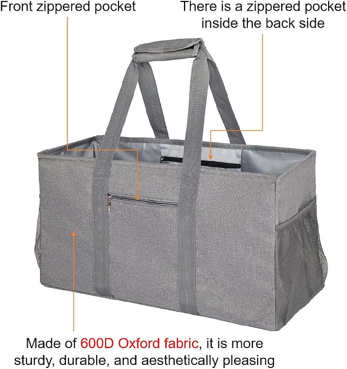 Extra Large Utility Tote Bag – Reusable Shopping Bag - Image 4