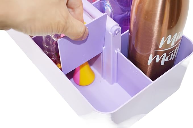-Large Portable Caddy, DIY Dividers, 8 Compartments, School Office Supplies - Image 4