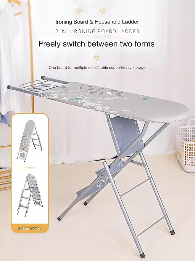 Household Essentials Wide Mega Ironing Board, Small Ironing Board Steel Top - Image 4