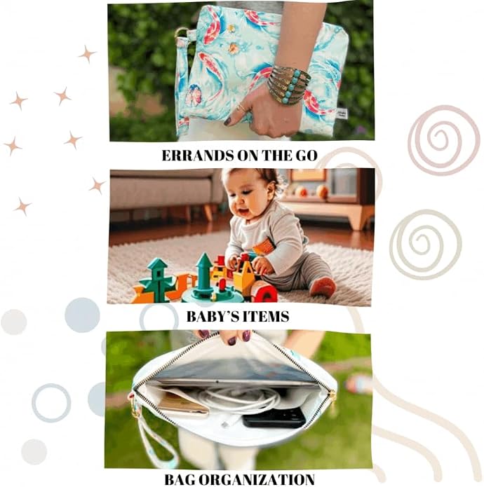 ADUSKA HOME Double Set, and Splash-Proof Makeup Pouch, Waterproof lining - Image 3