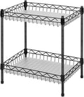 Storage Shelves Mimi, 2-Tier Wire Shelving Unit by GUANGFOSHUN