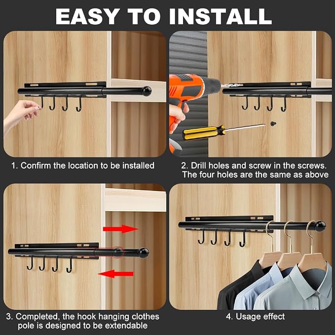 Valet Rod for Closet Pull Out - Image 3