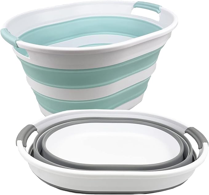 SAMMART 23L Set of 2 Collapsible Plastic Laundry Basket - Image 2