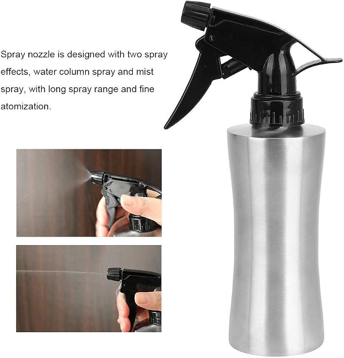 FLEXMAN 250Mlwater Spray Bottle, Two Spray Effects Stainless Steel Spray Bottles - Image 3