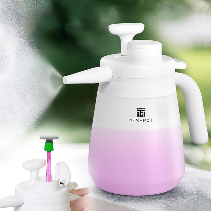 0.4 Gallon Garden Pump Sprayer, 50 oz Small Water Sprayer Provide 3 Spraying by Meshpot