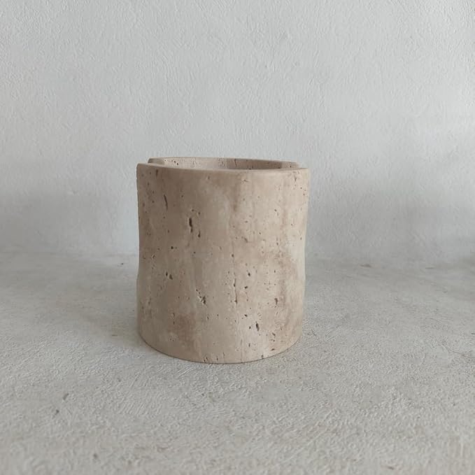 Natural Travertine Marble Sponge Holder, Stone Dish Drying Rack & Sink Organizer - Image 3