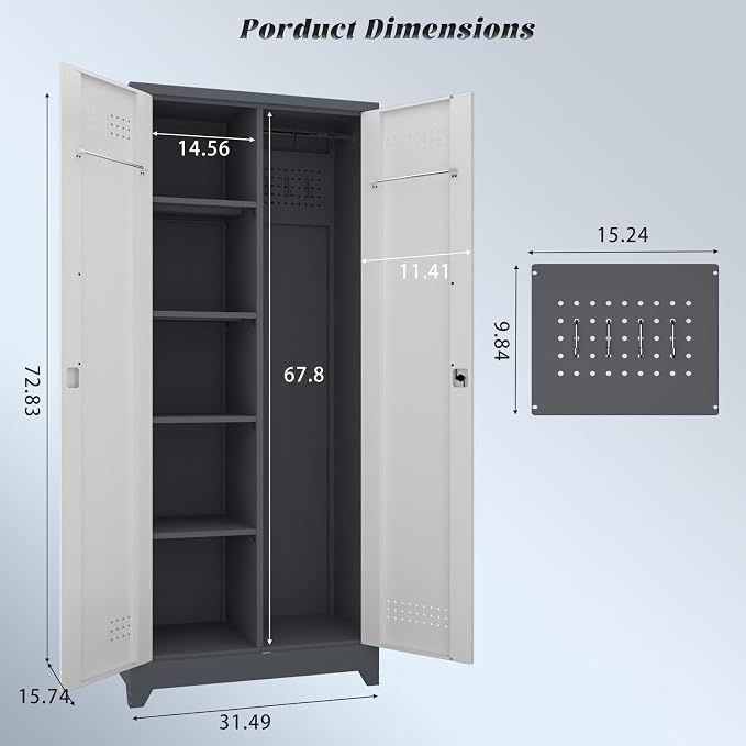 Metal Garage Storage Cabinet - Image 3