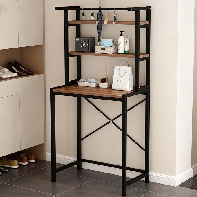Space-Saving 3-Tier Over Washer and Dryer Storage Shelf, Heavy-Duty Over - Image 2