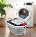 SAMMART 28L Oval Collapsible Plastic Laundry Basket by SAMMART