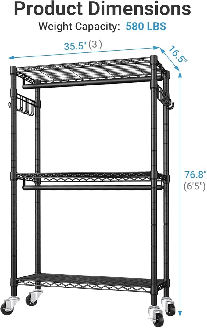 VIPEK R2 Clothes Rack Heavy Duty Clothing Rack - Image 6