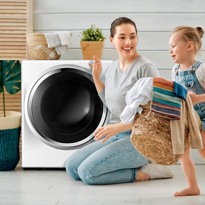 COSTWAY Compact Laundry Dryer, 110V Electric Portable Clothes Dryer - Image 7