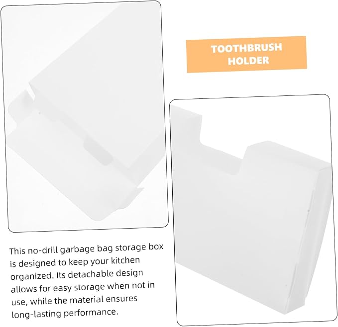 Alipis No-drill Plastic Trash Bag Holder Organizer - Image 3