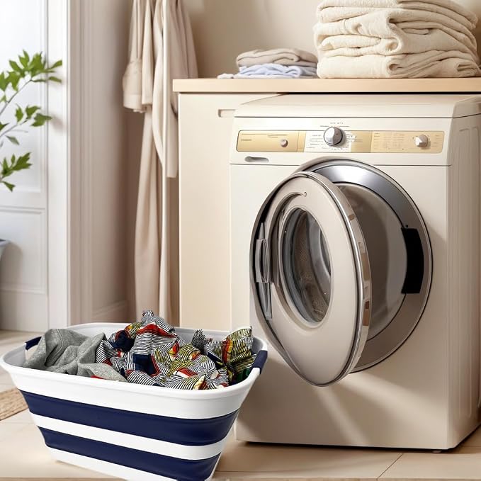 SAMMART Collapsible Plastic Laundry Basket - Image 3