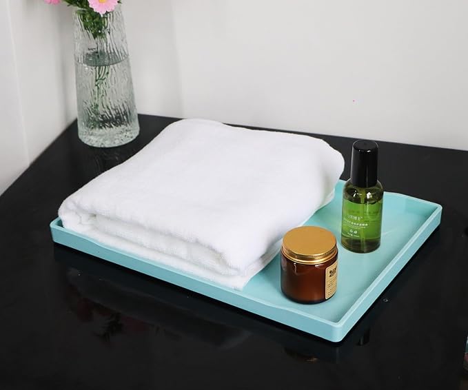 Blue Serving Tray, Laegr Tray for Serving Accessory, Perfume and Display Use. - Image 4