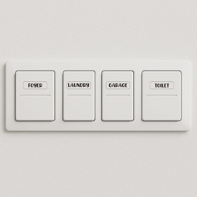 660 Pcs Home Office Identification Light Switch Labels, Transparent Switch - Image 6