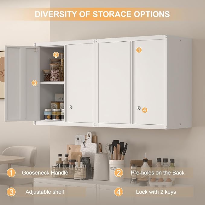 Wall Cabinet, Metal Wall Cabinet - Image 5