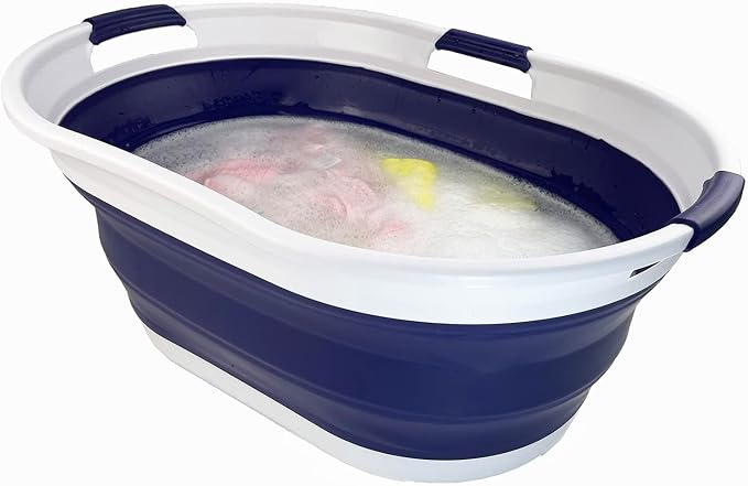 SAMMART 44L Collapsible Plastic Laundry Basket - Image 6