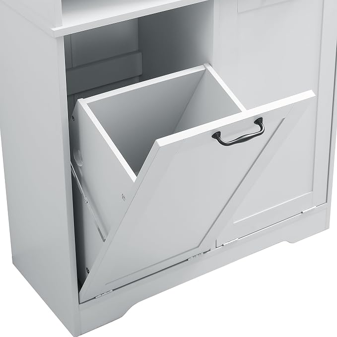 68" Tall Bathroom Storage Cabinet - Image 8