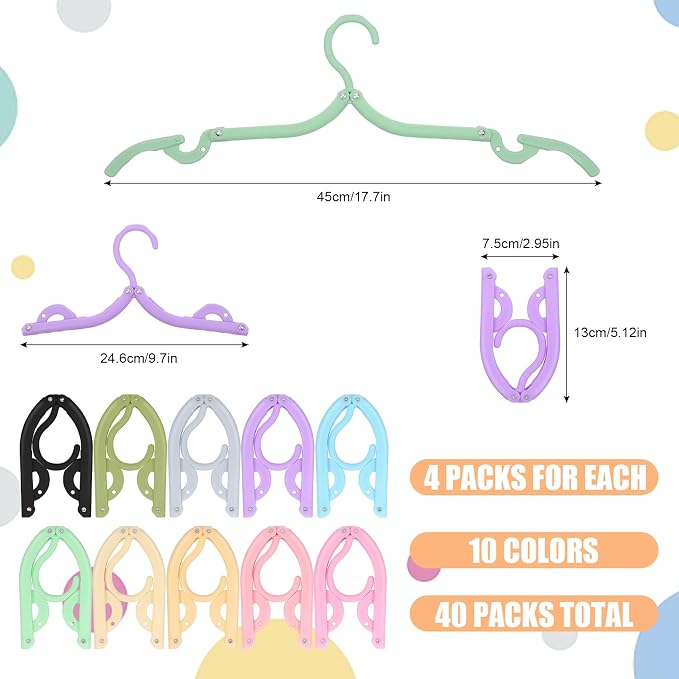 40 Pcs Folding Hangers - Image 2