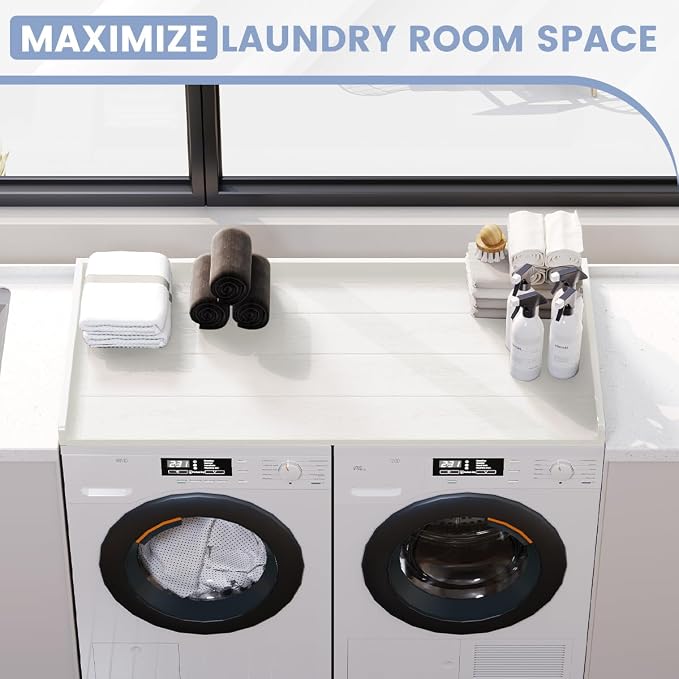 Sundale HDPE Washer Dryer Countertop, No-Installation Laundry Topper - Image 4