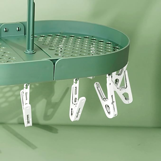 Pilipane Hanging Laundry Drip Hanger, Foldable Rotatable Clothe Drying Rack - Image 4