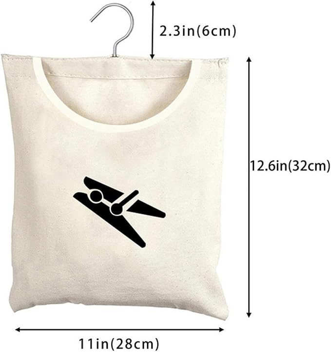 Clothespin Storage Bag Organizer Multipurpose Clothes Pin Hanging Bag Clothes - Image 6
