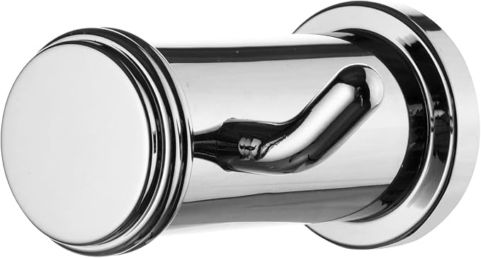 ECKOREA® Polished Chrome Robe & Towel Hook ECK-300O, Durable Zinc Alloy - Image 2