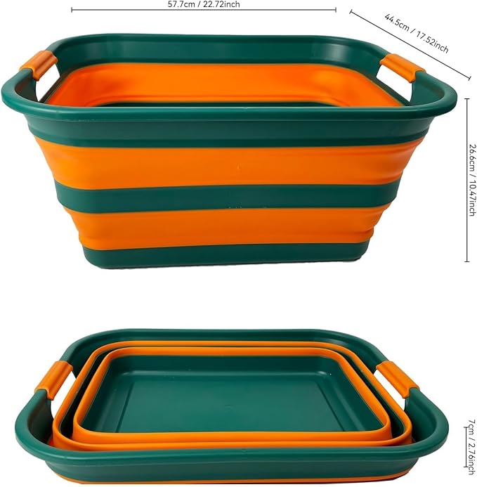 SAMMART Collapsible Plastic Laundry Basket - Image 9