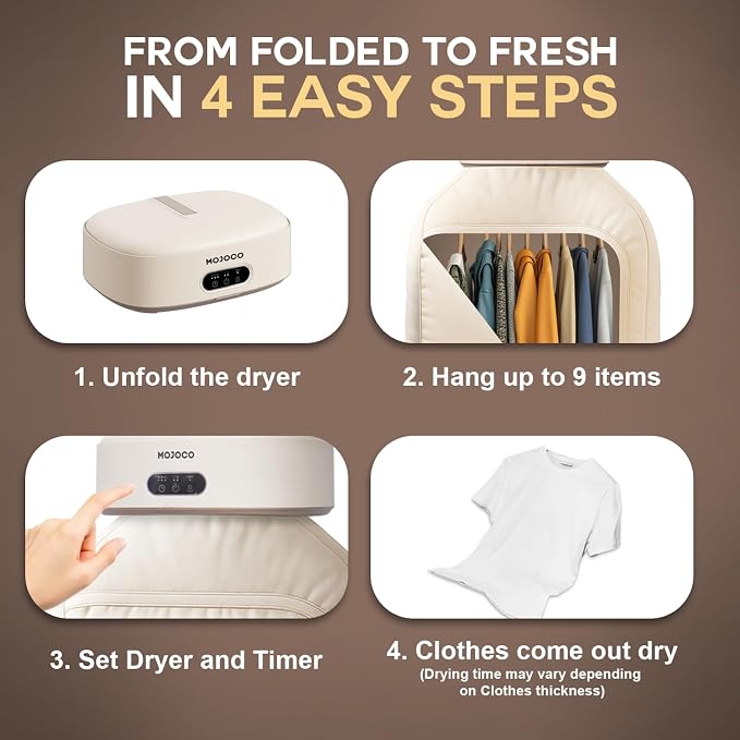 MOJOCO Portable Clothes Dryer - Image 8